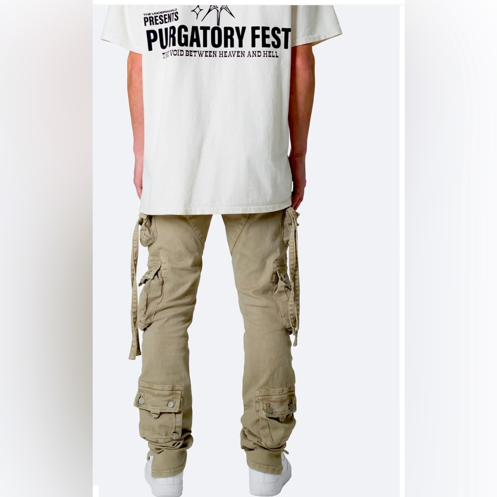 D152 CARGO STRAIGHT DENIM
BROWN